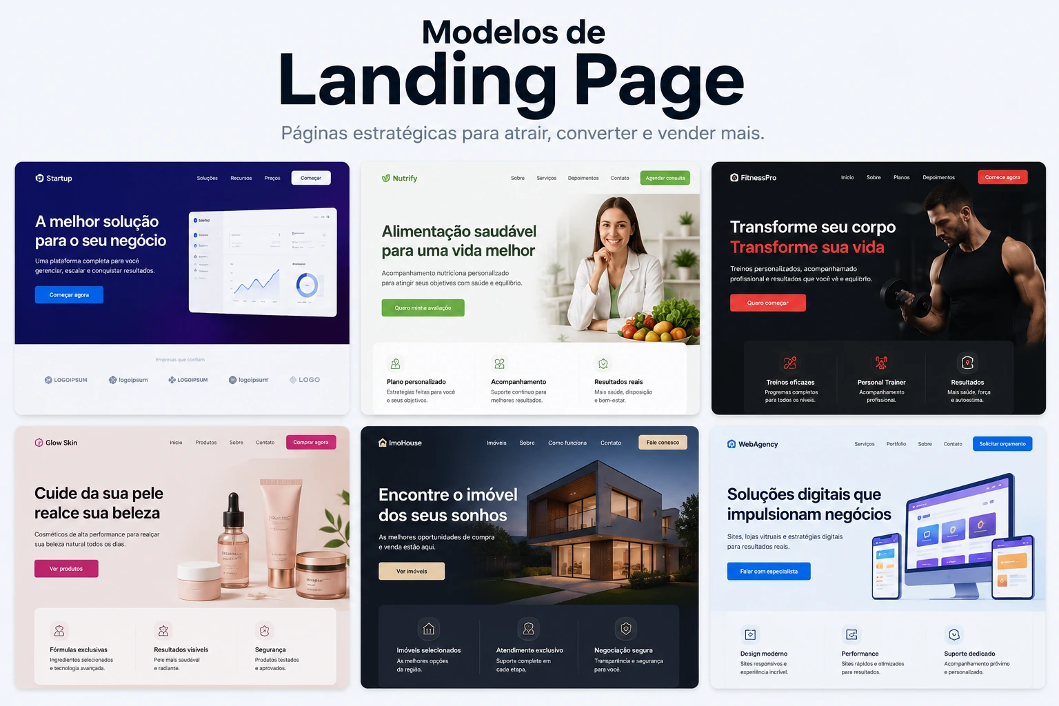 Modelos de Landing Page