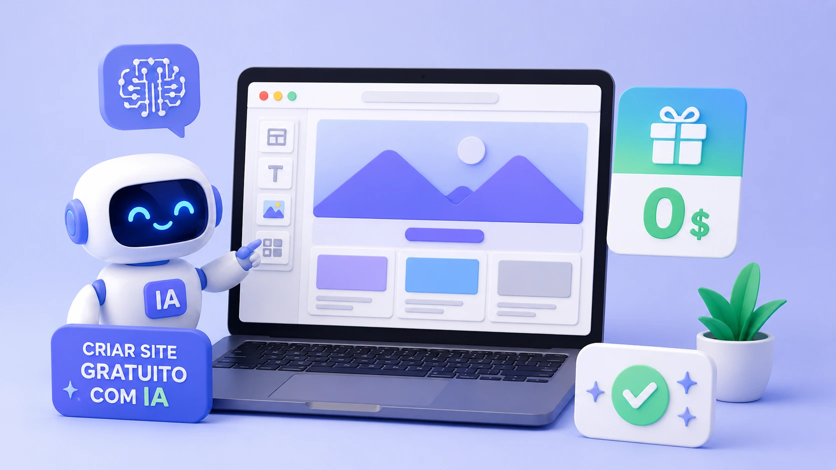 criar site com ia gratuito
